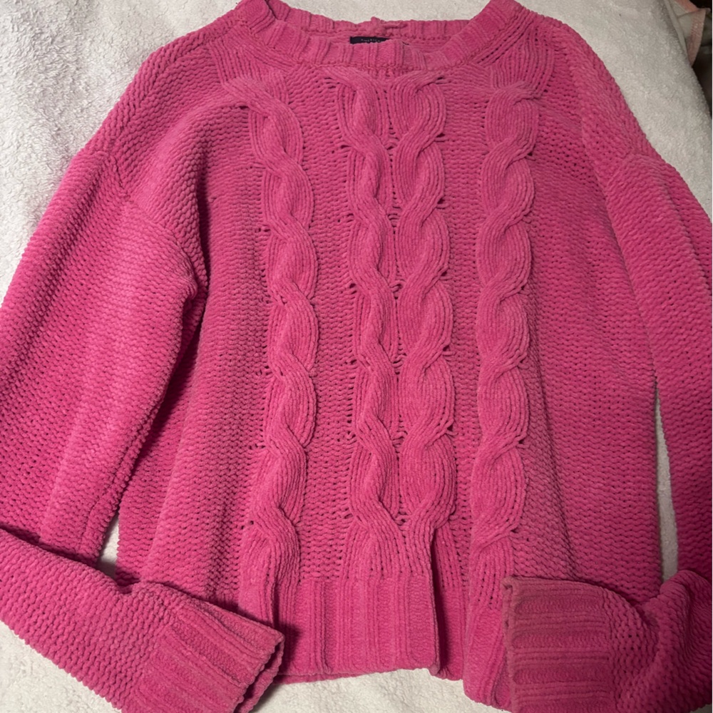 American Eagle Outfitters Pink Cowl Neck Sweater